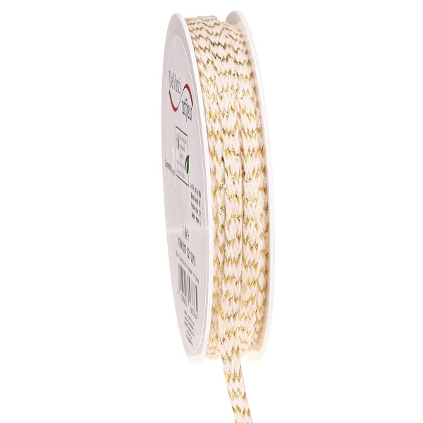 Dekoband mit Goldfaden