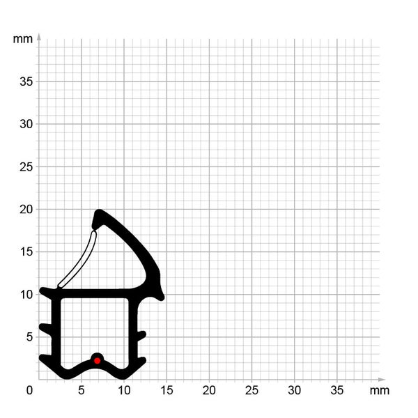 DIWARO. | Stahlzargendichtung SZ011 | grau | 5 Meter
