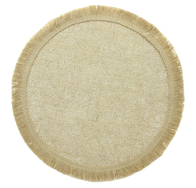 FRANK FLECHTWAREN | Platzmatte Mandala, 2er Set, JUTE, ca. Ø 40 cm