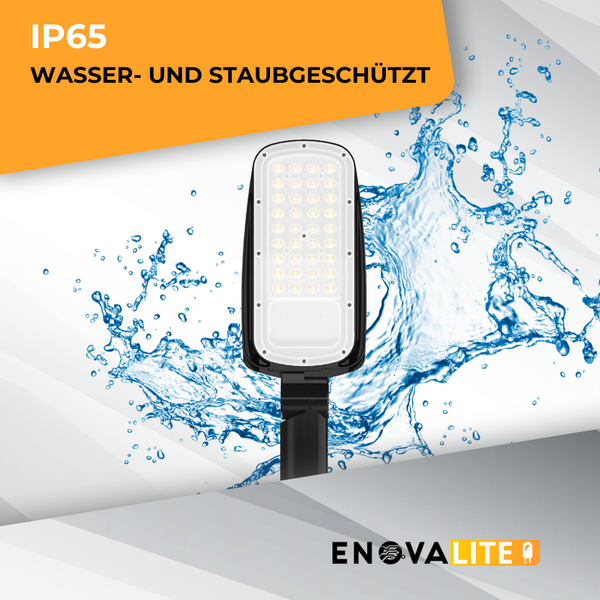 ENOVALITE LED Straßenleuchte 150W Straßenlampe 5000K Neutralweiß Parkplatzleuchte 21000lm IP65