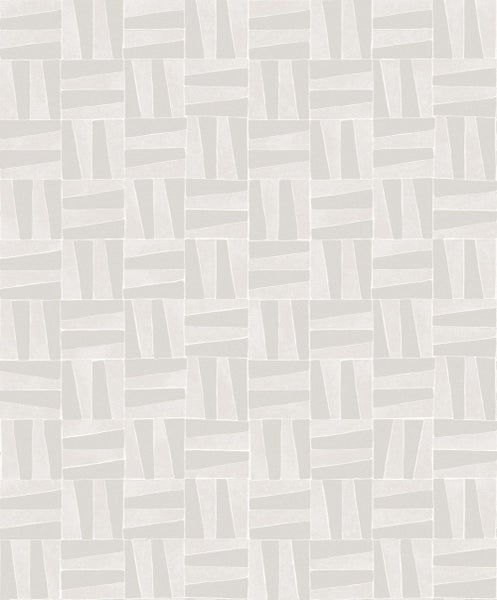 Masureel Tapete Fliesenmuster Grau - 53 cm x 10.05 m - 631066