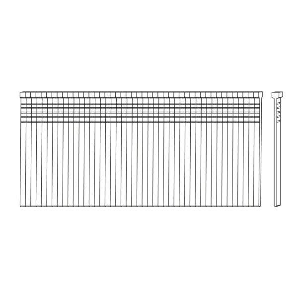 BECK Brads DA 15gg V2A 44 mm C-Spitze Edelstahl A2 geharzt