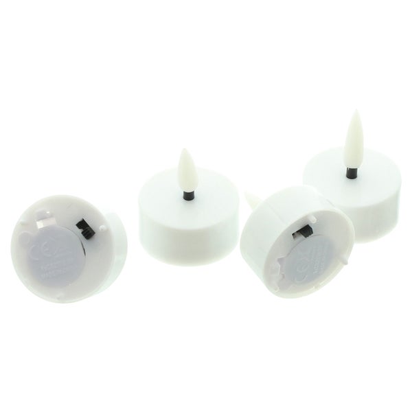 FRANK FLECHTWAREN | LED-Teelicht Shine, 12er Set, KUNSTSTOFF, Ø 3,7 x 4 cm