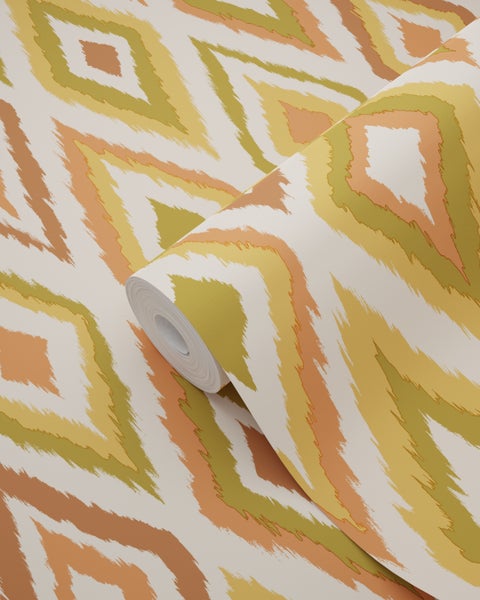 Tapetenrolle mit geometrischem Muster