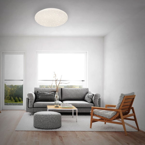 Runde LED Deckenleuchte mit Funkfernbedienung, Durchmesser 56 cm