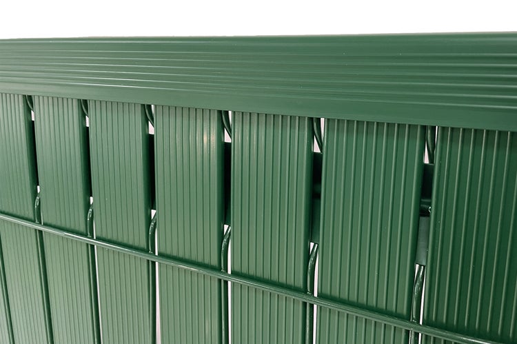 PVC-Sichtschutzlamellen-Set 2m CINTO H.120cm Grün