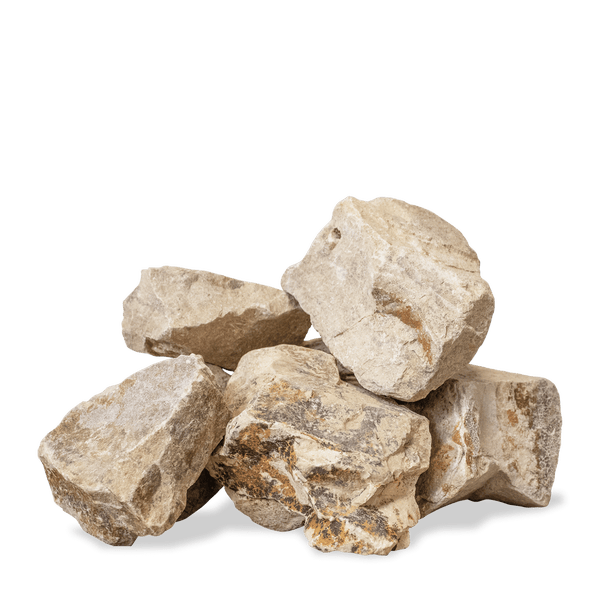 Stapel Natursteine für den Garten