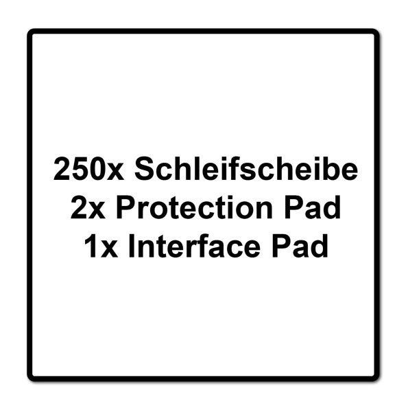 Festool ETS 150/5 EQ-Plus Exzenterschleifer 310 W 150 mm + 250x Schleifscheibe + 2x Protection Pad + Interface Pad + systainer