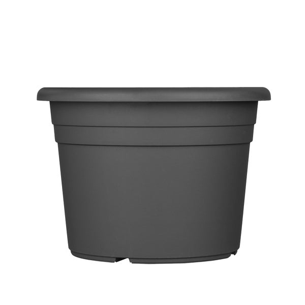 3x Blumentopf Ø 40 cm Farbe Anthrazit Kunststoff Pflanztopf Containertopf Übertopf Pflanzkübel rund 40 x 28 cm