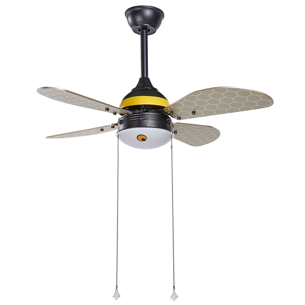 Deckenventilator mit Licht DOLORES Gelb