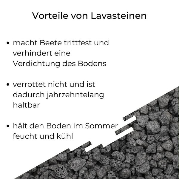 Lavastein Lavagranulat Grill Pflanzen Lavamulch für Garten Anthrazit 20L 2-8 mm Aquarium Filtermaterial Lava Vulkanstein Lavakies
