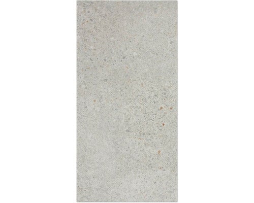 Graue Feinsteinzeugfliese mit Steindekor