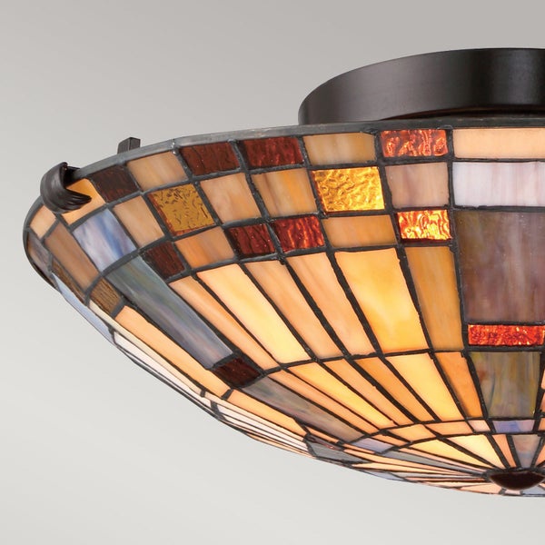 Tiffany Deckenleuchte mit Mosaikglas