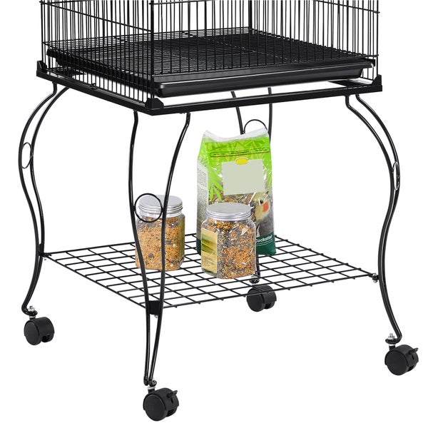 Yaheetech Vogelkäfig 145 cm hoch , Schwarz