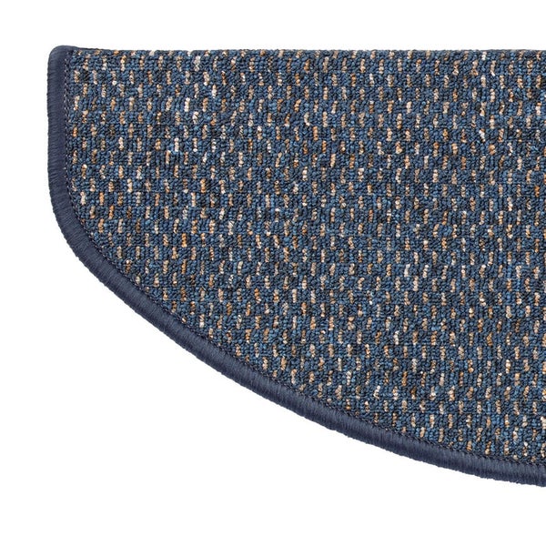 FLOORDIREKT Stufenmatte Ponto - Unempfindlich & Pflegeleicht - Blau - Rechteckig - 23,5 x 65 cm