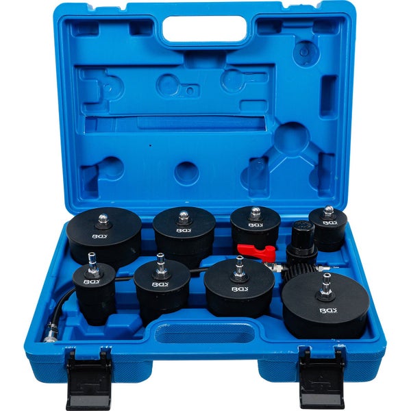 Kühlkreislauf-Druckprüfer-Set in blauem Koffer