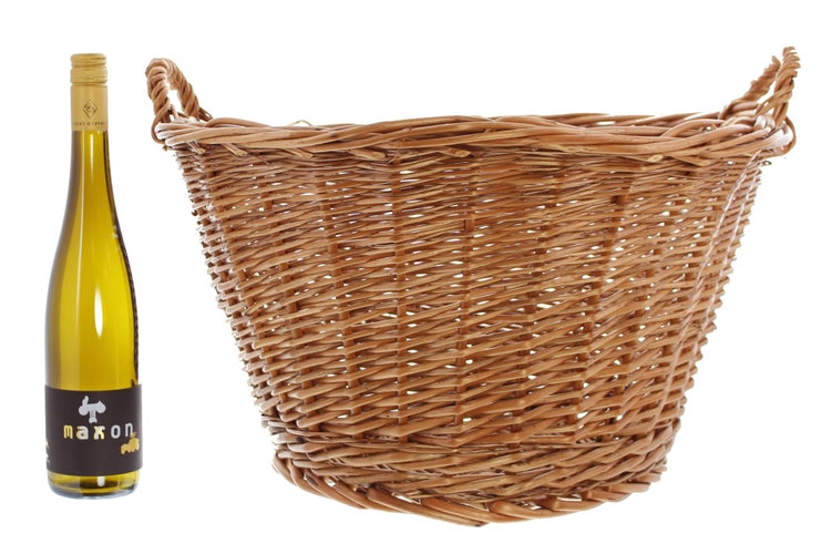 FRANK FLECHTWAREN | Füllkorb Natur, groß, WEIDE, Ø 50 cm, Höhe 30 cm