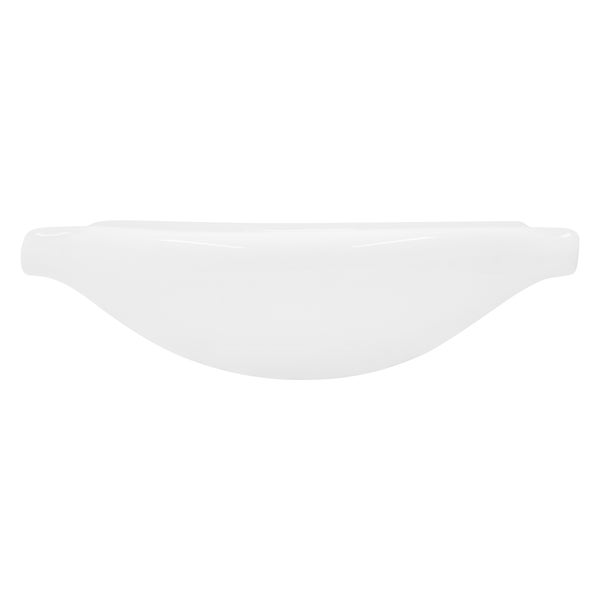 ML-Design Waschbecken Keramik Weiß 67,5x21,5x51,5 cm Oval mit Ablaufgarnitur, Einbauwaschbecken mit Überlauf, Aufsatzwaschbecken Einbauwaschtisch Waschschale Waschplatz Handwaschbecken für Badezimmer