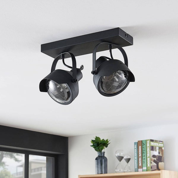 Deckenleuchte mit zwei Strahlern zur Raumbeleuchtung