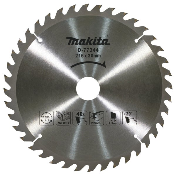 Makita Sägeblatt mit 216 x 30 Millimeter Durchmesser