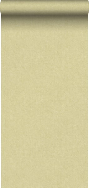 Sanders und Sanders Tapete Leinen-Optik Khakigrün - 53 cm x 10 m - 640035