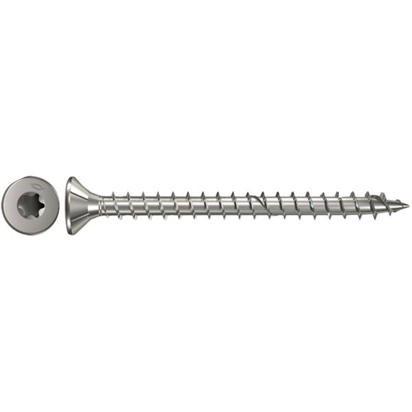 Fischer 200x Power-Fast 4,5 x 30 Senkkopf nicht rostender Stahl A4 Vollgewinde Innenstern TX - 657287