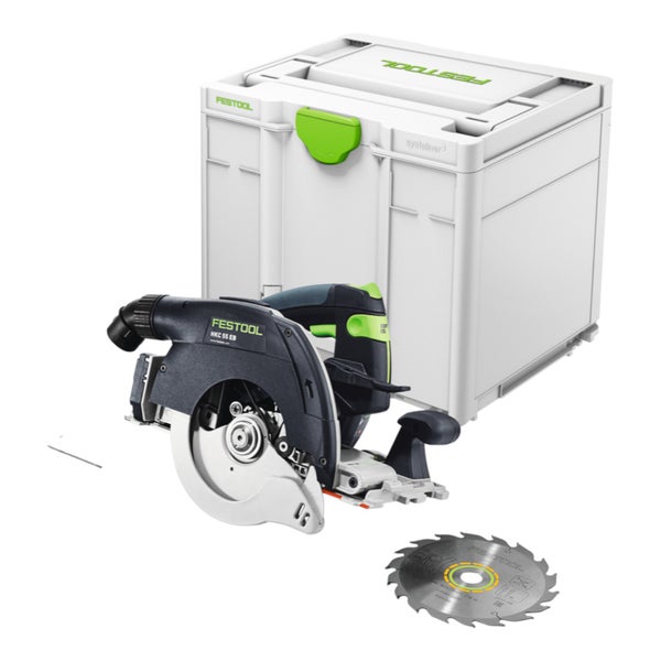 Festool Akku-Handkreissäge HKC 55 EB inklusive Systainer und Sägeblatt.