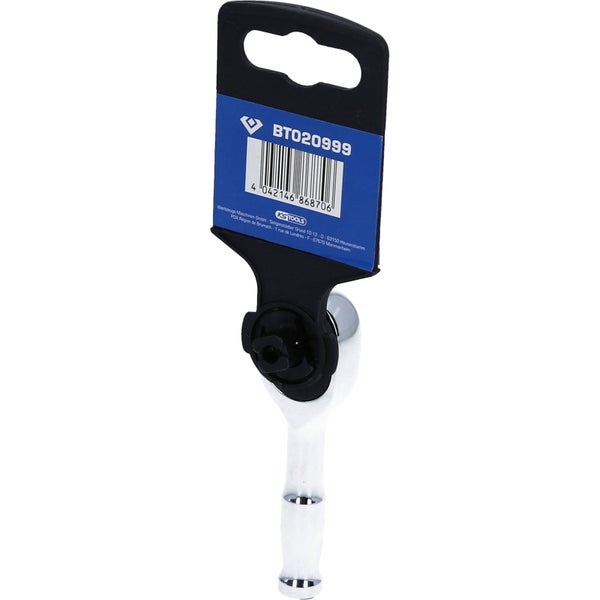 BRILLIANT TOOLS 1/4 Mini-Umschaltknarre mit Metallgriff 100 Zahn - BT020999