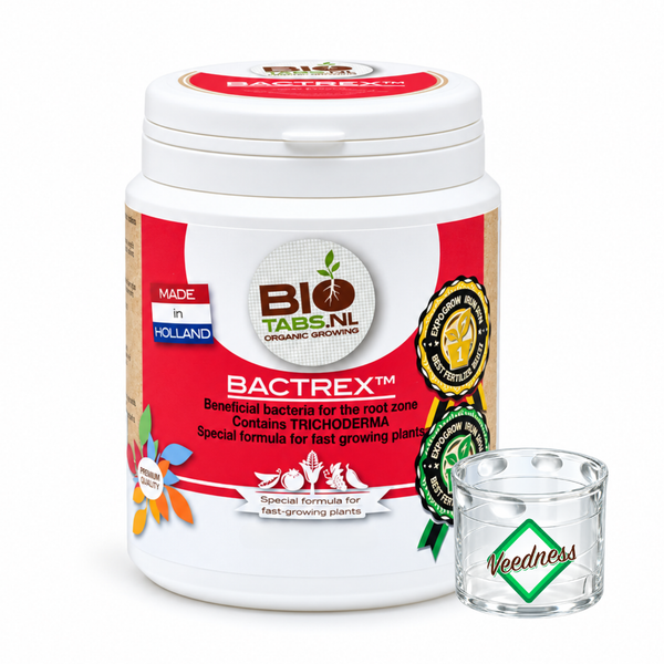 Dose Biotabs Bactrex Pflanzenstärkungsmittel mit nützlichen Bodenbakterien und Trichoderma für ein gesundes Wurzelwachstum