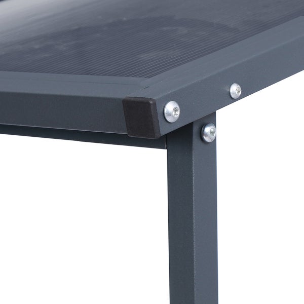 ML-Design Metall Kaminholzregal Anthrazit XXL 187,5 x 70 x 185 cm mit Wetterschutz, Brennholzregal Außen mit Schutzhülle, Garten Kaminholzunterstand 2,3 m³, Kaminholzlager Feuerholzregal Stapelhilfe