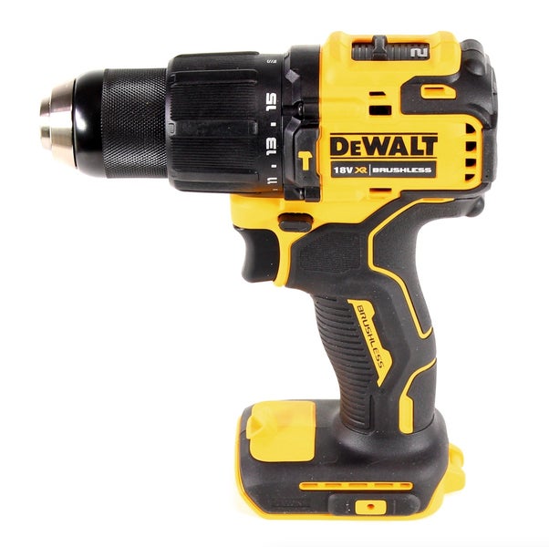 DeWalt Akku-Bohrschrauber 18 Volt XR bürstenlos mit Schnellspannbohrfutter und Drehmomenteinstellung.
