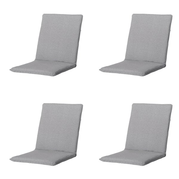 Stuhlauflage Stapelstuhl Neapel grau - Ca. 97x49 cm - 4er-Set