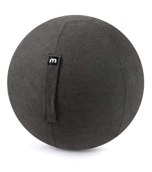 mokebo Stoff Sitzball Büro ergonomisch 'Der Sportliche', Sitzball mit Pumpe, 65cm Breite, ergonomische Bürostuhl Alternative