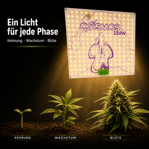 COSMOS 150W LED Pflanzenlampe für Keimung Wachstum und Blüte