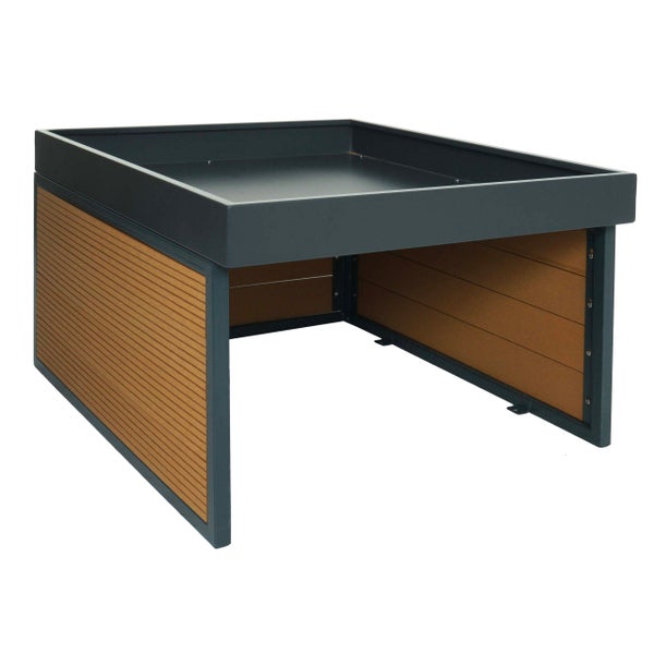 Pflanztisch mit Holzverkleidung