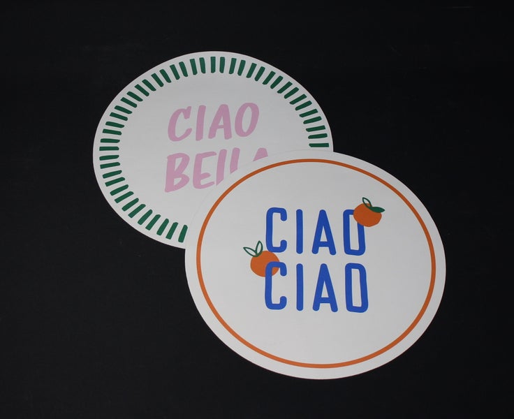 FRANK FLECHTWAREN | Platzmatte Italy, 2er Set, Ø 38 cm, PVC