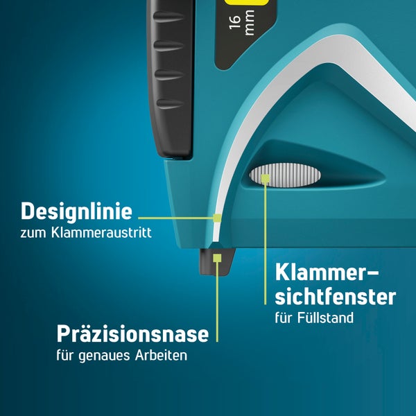 Novus Tools Handtacker J-17 6-14 mm, Profi-Tacker geeignet für Feindraht-, Flachdrahtklammern & Nägel 030-0474