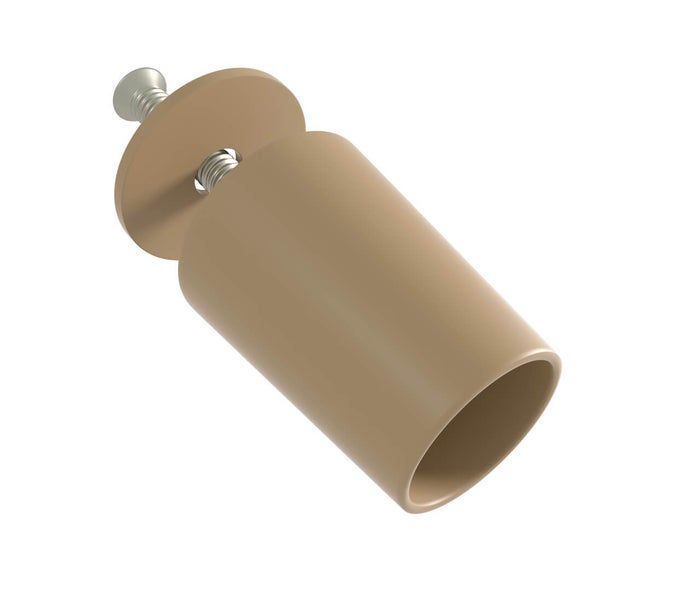 Möbelfuß aus Kunststoff mit Schraube