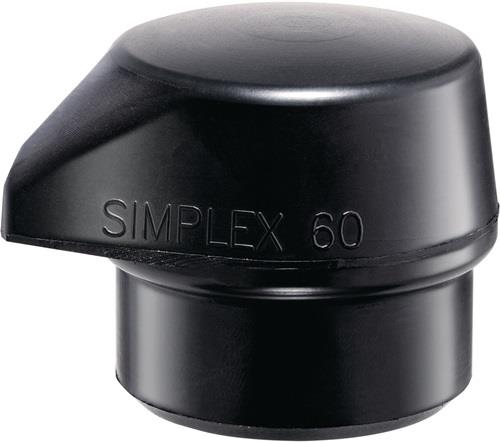 HALDER Schonhammerkopf 60 mm Gummi schwarz mittelhart - 3202260