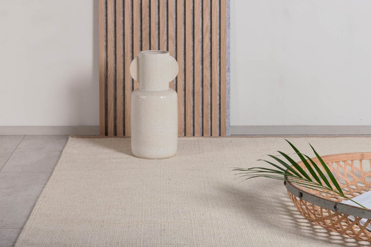 Jaipur Teppich 240x170 cm Wolle beige. 170 X 240 X 1 cm