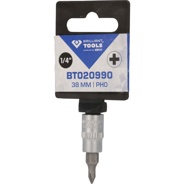 BRILLIANT TOOLS 1/4 PH Kreuzschlitz Bit-Stecknuss PH0 - BT020990