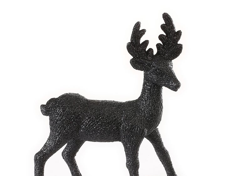 Dekorativer Hirsch mit Geweih für die Weihnachtszeit