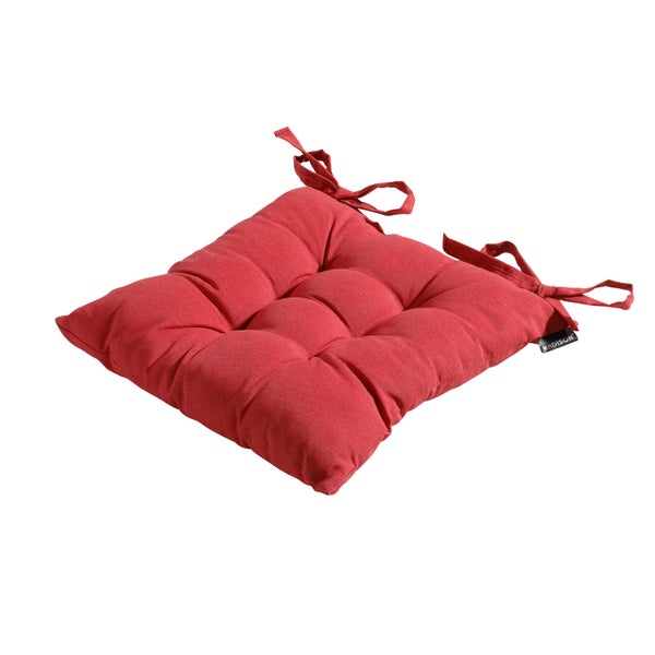Sitzkissen Tuscany Panama ziegelrot - Ca. 46x46 cm - 4er-Set