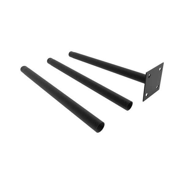 Drei Regalträger aus Metall zur Wandmontage