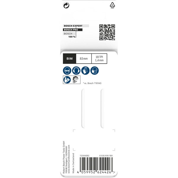 Bosch PRO Hardwood clean curve T101AOF Stichsägeblatt 83 mm 2-tlg. - 2608655093