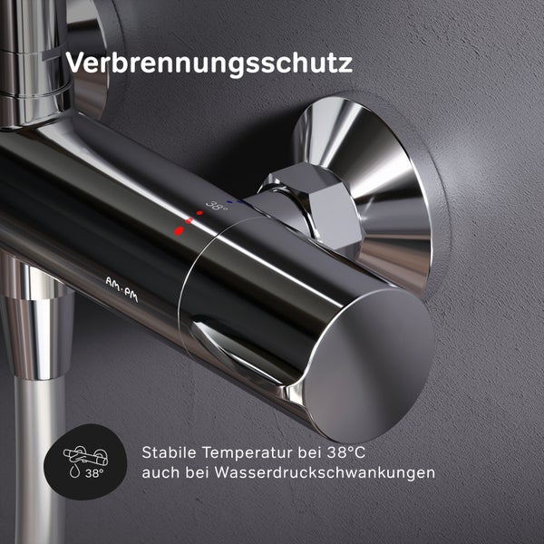 AM.PM Duschsäule inkl. Thermostat F07PA400 Spike