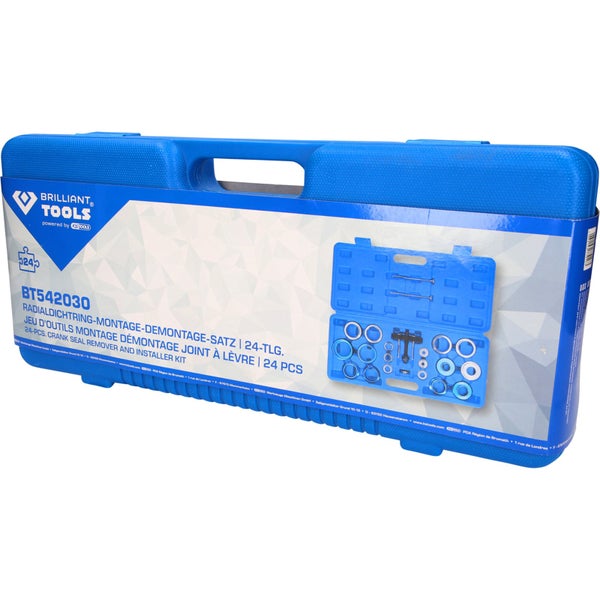 Brilliant Tools Radialdichtring Montage Demontage Satz mit 24 Teilen im blauen Werkzeugkoffer