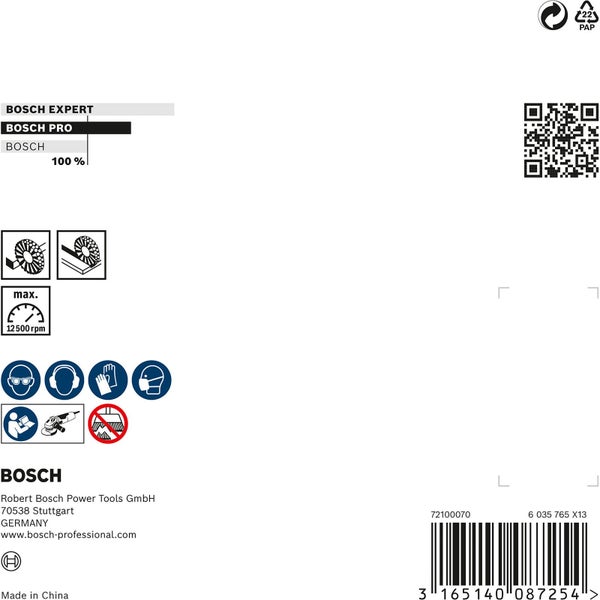 Bosch Drahtbürste mit einem Durchmesser von 115 mm