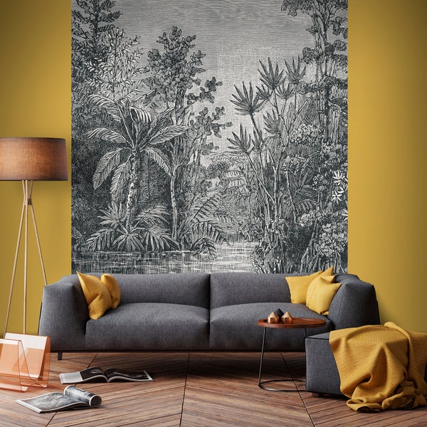 Dschungel-Skizze - Fototapete - 280x200 cm