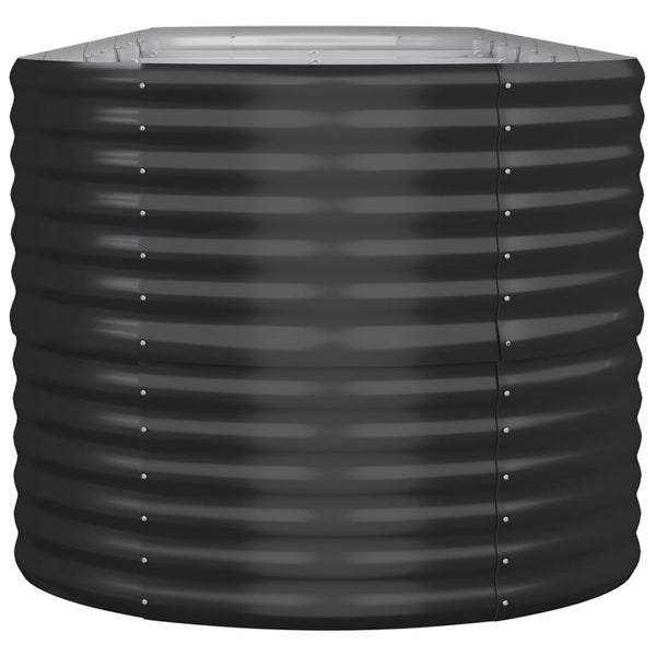 Rechteckige Duschwanne mit Ablaufgarnitur auf Kiesbett